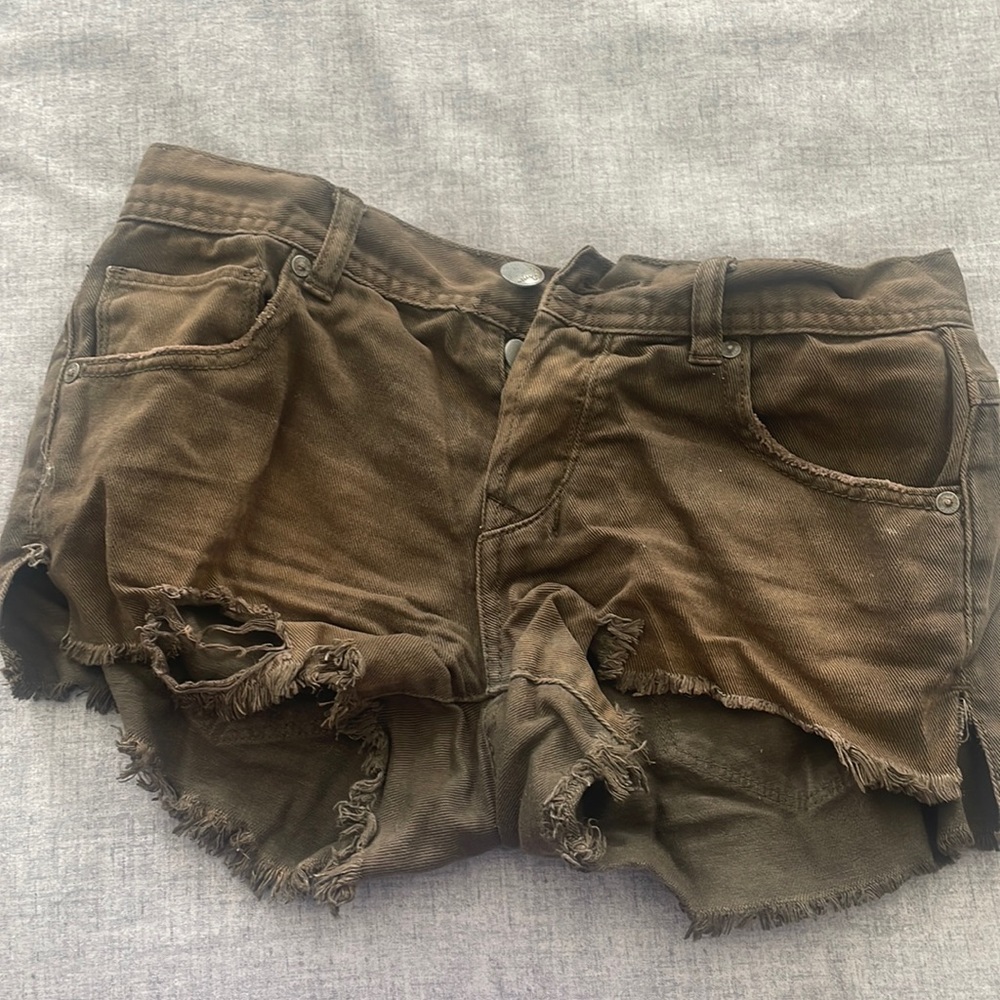 Free people brown shorts